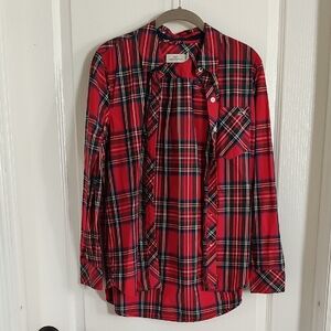 Vineyard Vines Red Plaid Women's Button Down Shirt